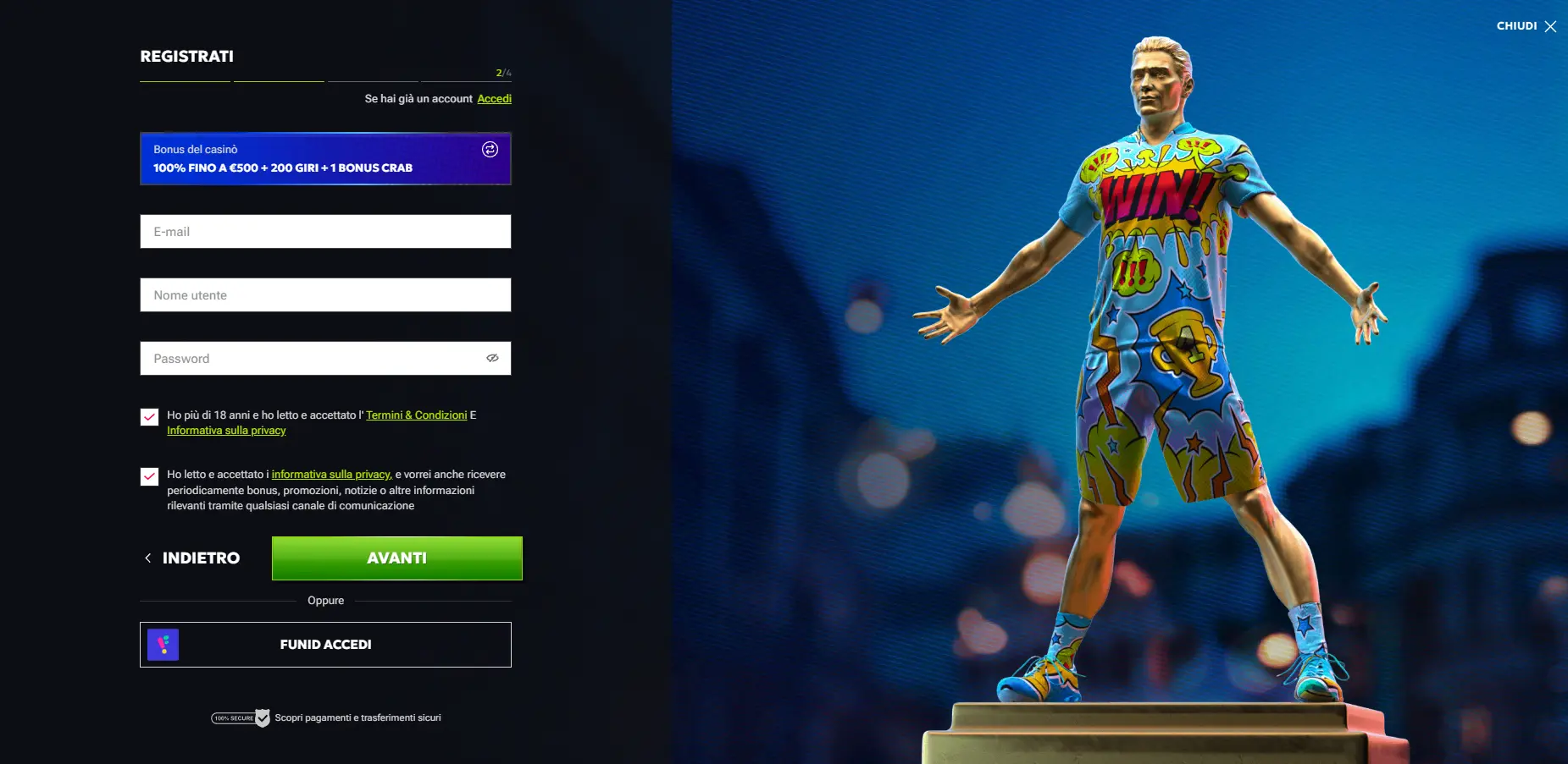 Come iniziare a giocare in un casinò non AAMS con prelievo immediato - guida rapida